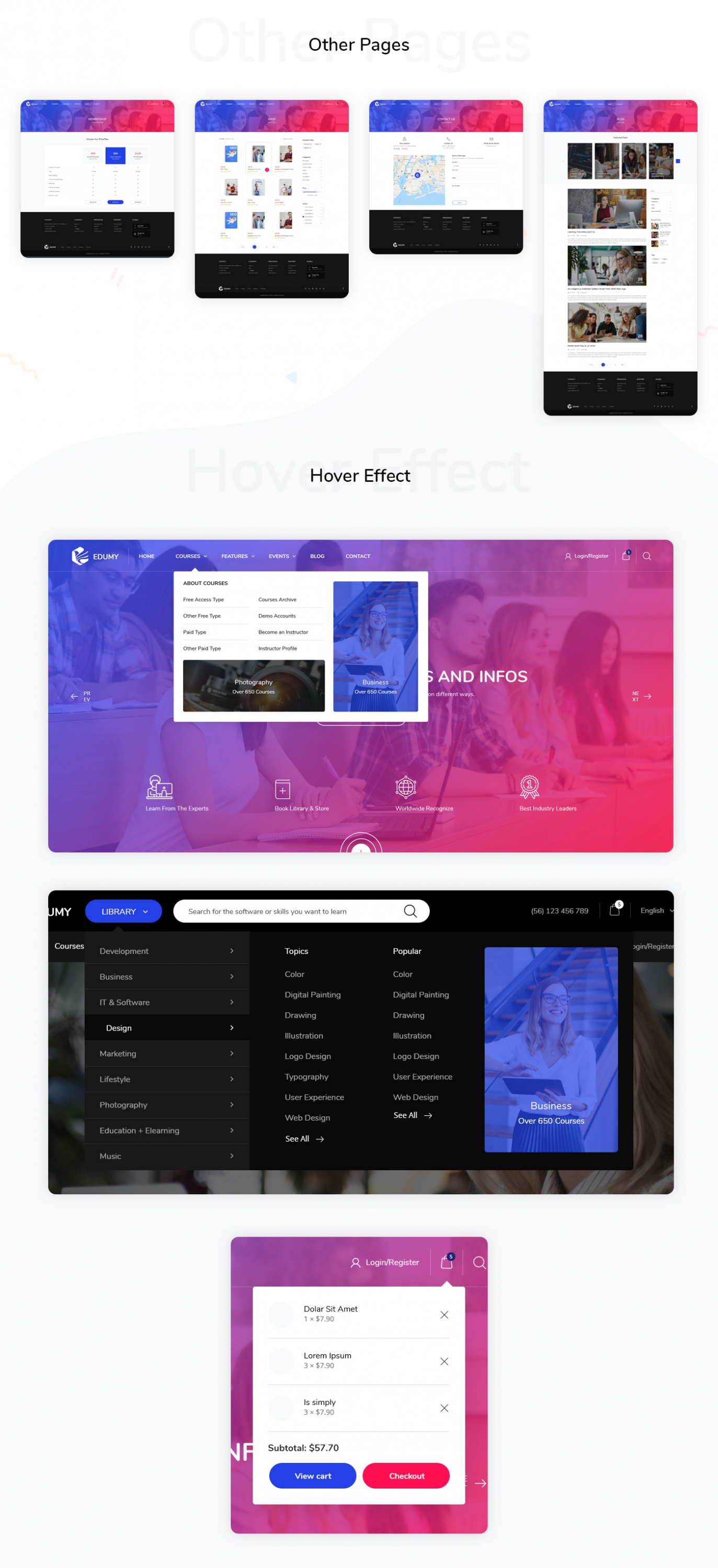 Edumy - LMS Online Education Course & School HTML Template - 3